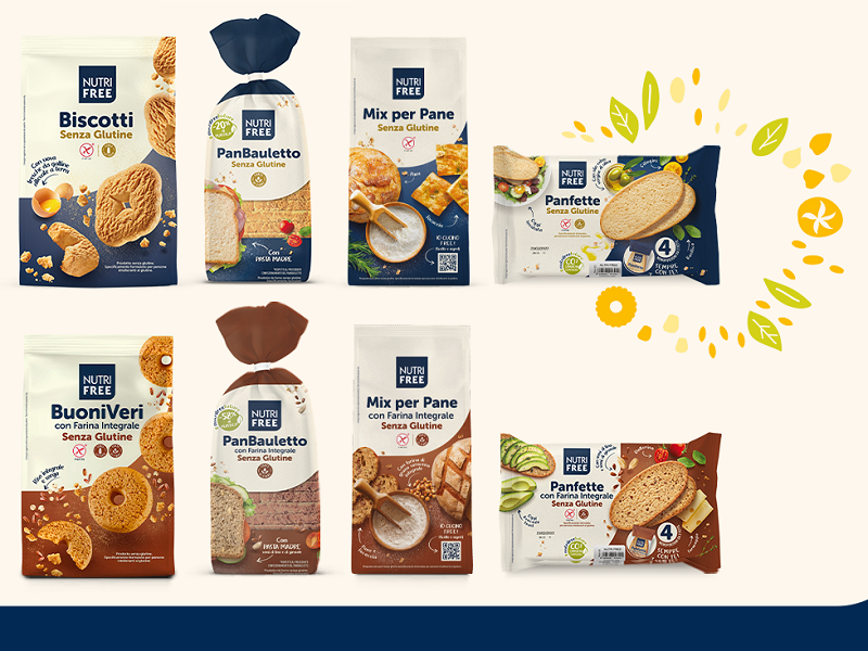 La nuova immagine di marca del brand Nutrifree